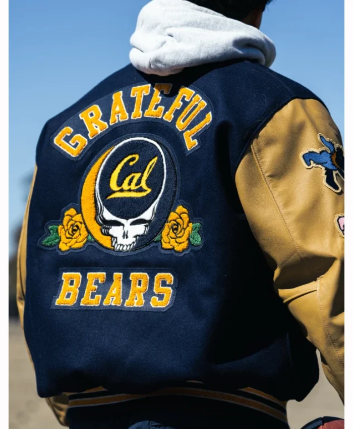 Cal Athletics x Grateful Bears Letterman Jacket For Sale