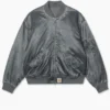 Carhartt WIP Orman Zip Up Grey Bomber Jacket