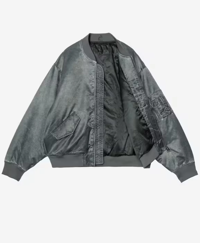 Carhartt WIP Orman Zip Up Grey Jacket