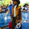 CeeDee Lamb Dallas Stadium Cowboy Brown Fringe Jacket