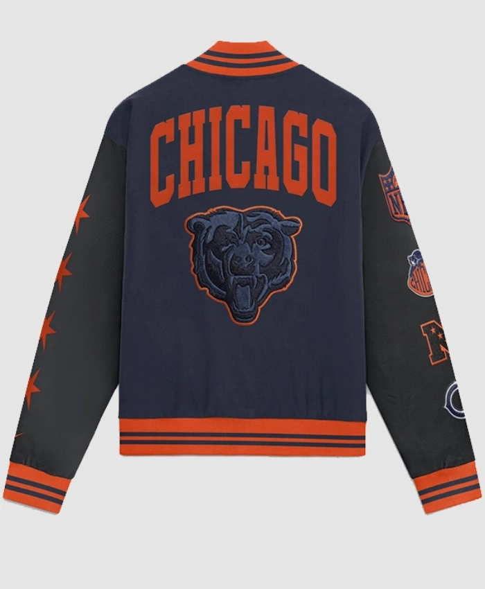 Chicago Bears Nike Navy 2026 Rivalries Wool Varsity Jacket