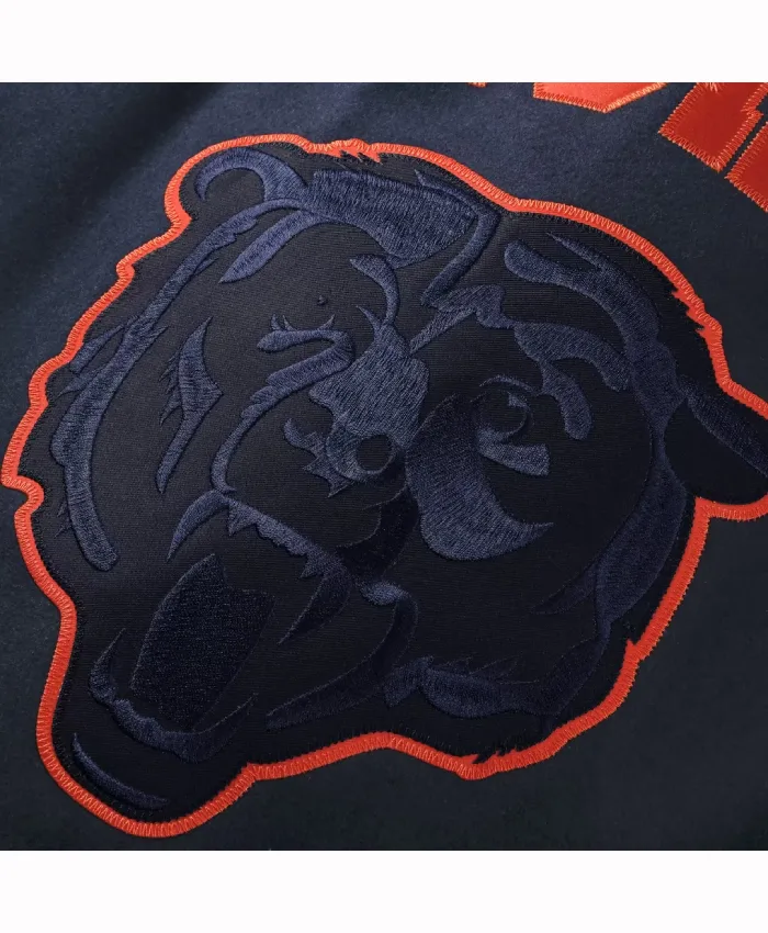Chicago Bears Nike Navy Rivalries Full Snap Wool Varsity Jacket
