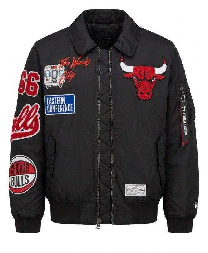 Chicago Bulls New Era x Alpha Industries Bomber Jacket