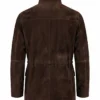 Conrad Harrigan TV Series Mobland Pierce Brosnan Brown Suede Jacket