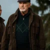 Conrad Harrigan TV Series Mobland Pierce Brosnan Suede Jacket