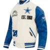Dallas Cowboys Modern Originals Classic Rib Wool Leather Jacket
