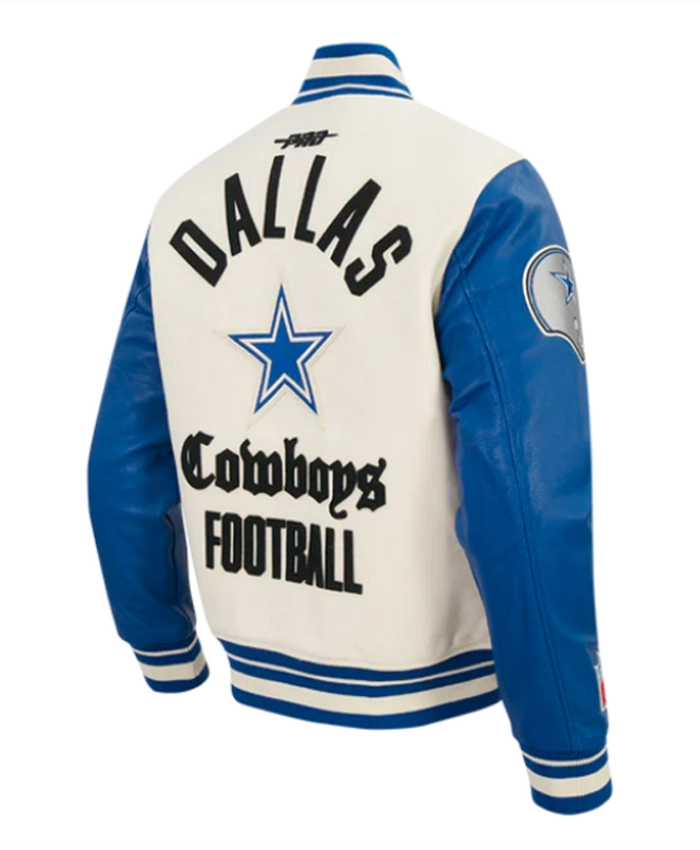 Dallas Cowboys Modern Originals Classic Rib Wool Varsity Jacket