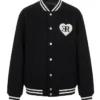ER × VERDY Stadium Black Varsity Jacket