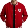 ER × VERDY Stadium Red Jacket