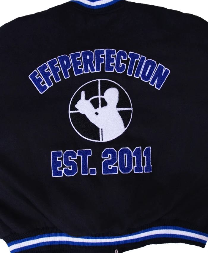 Effperfection Survival Full Snap Varsity Jacket