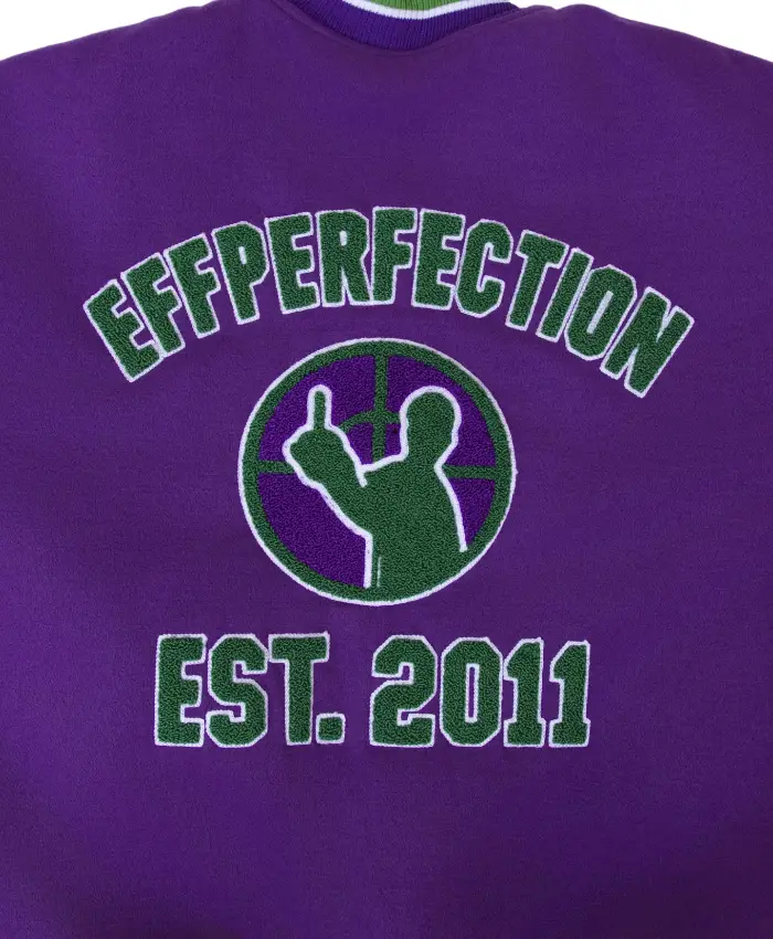 Effperfection Survival Full Snap Wool Leather Jacket