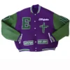 Effperfection Survival Full Snap Wool Leather Varsity Jacket
