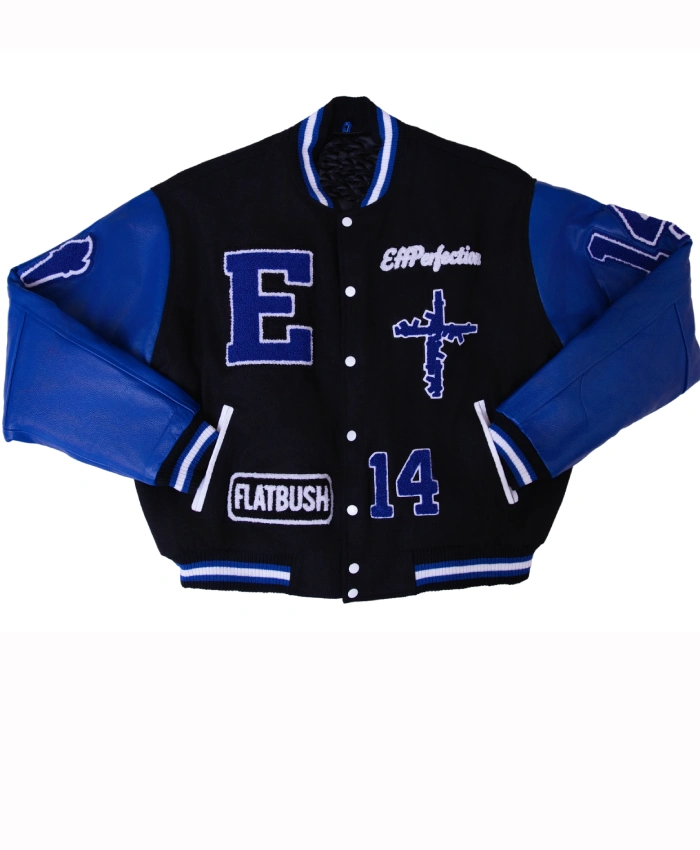 Effperfection Survival Full Snap Wool Varsity Jacket