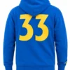 Fallout Vault 33 Full Zip Blue Fleece Hoodie