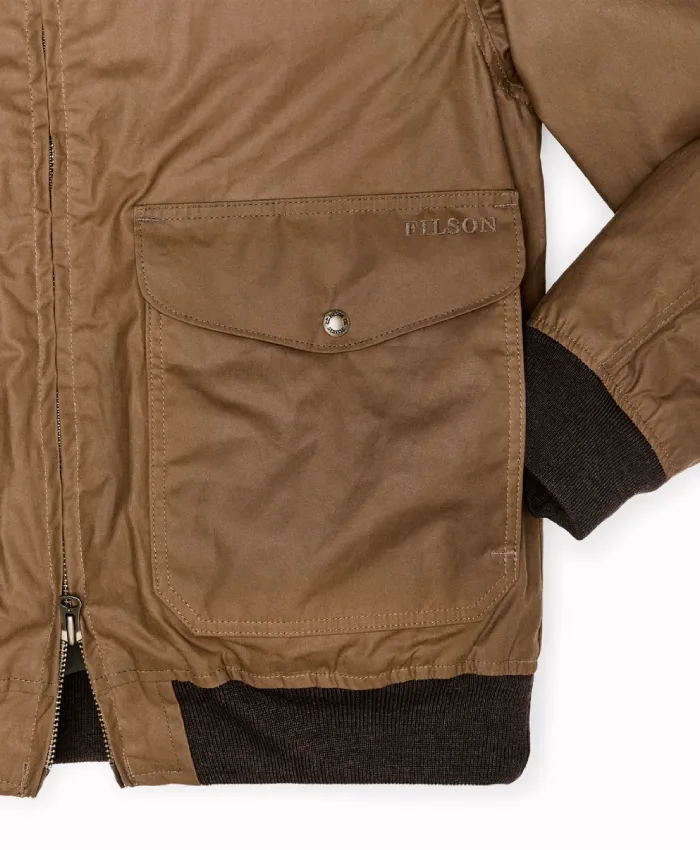 Filson Cover Cloth Zip Up Bomber Jacket For Men and Women