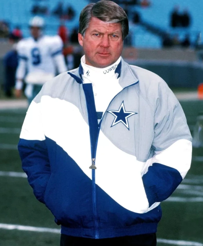 Football Team Dallas Cowboys Coach Jimmy Johnson Sideline Jacket