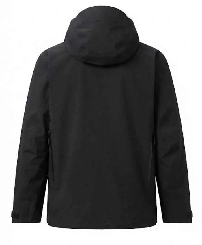 GSou Snow Alpine Shield Black Hooded Jacket For Men and Women