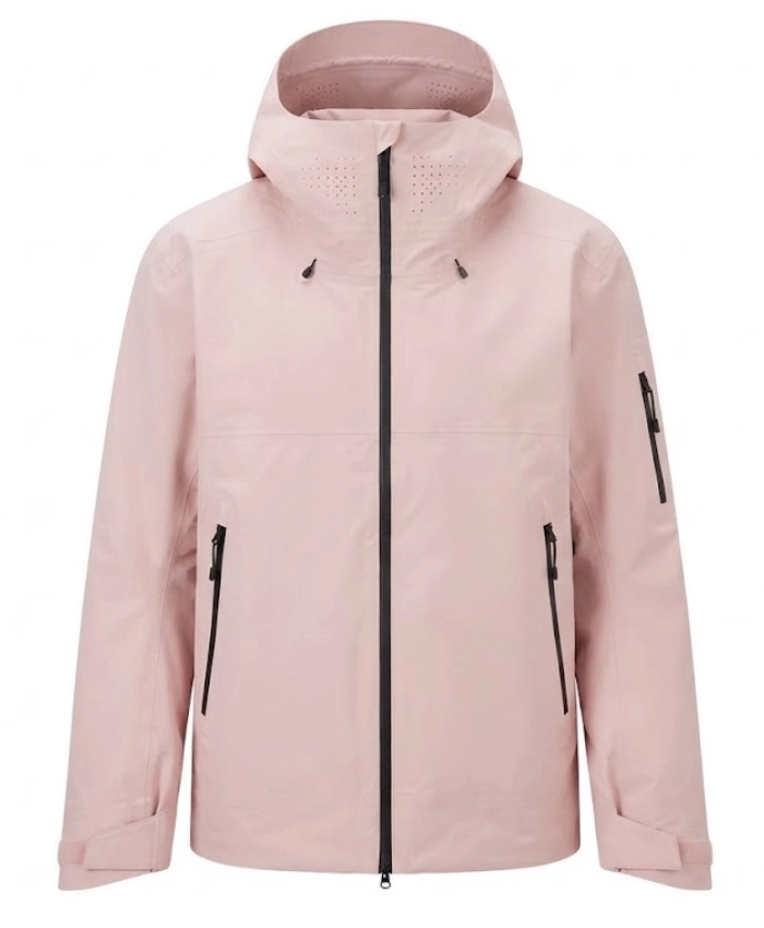 GSou Snow Alpine Shield Pink Hooded Jacket For Men and Women
