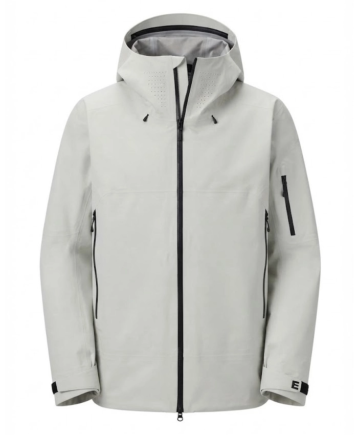 GSou Snow Alpine Shield White Hooded Jacket For Men and Women