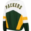 Green Bay Packers Full Zip White Windbreaker Jacket