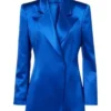 Hannah Waddingham Ted Lasso Season 4 Rebecca Welton Blue Silk Blazer
