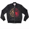 House of the Dragon Dance of the Dragons Zip Up Black Bomber Jacket