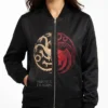 House of the Dragon Dance of the Dragons Zip Up Black Bomber Jacket Sale