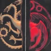 House of the Dragon Dance of the Dragons Zip Up Black Jacket