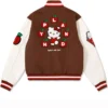 Hypland X Hello Kitty Apples Wool with Leather Sleeves Jacket