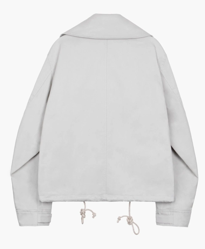 JIYONGKIM X ALPHA SUN-BLEACHED WIDE COLLAR JACKET