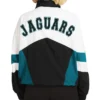 Jacksonville Jaguars Full Zip White and Black Windbreaker Jacket For Sale