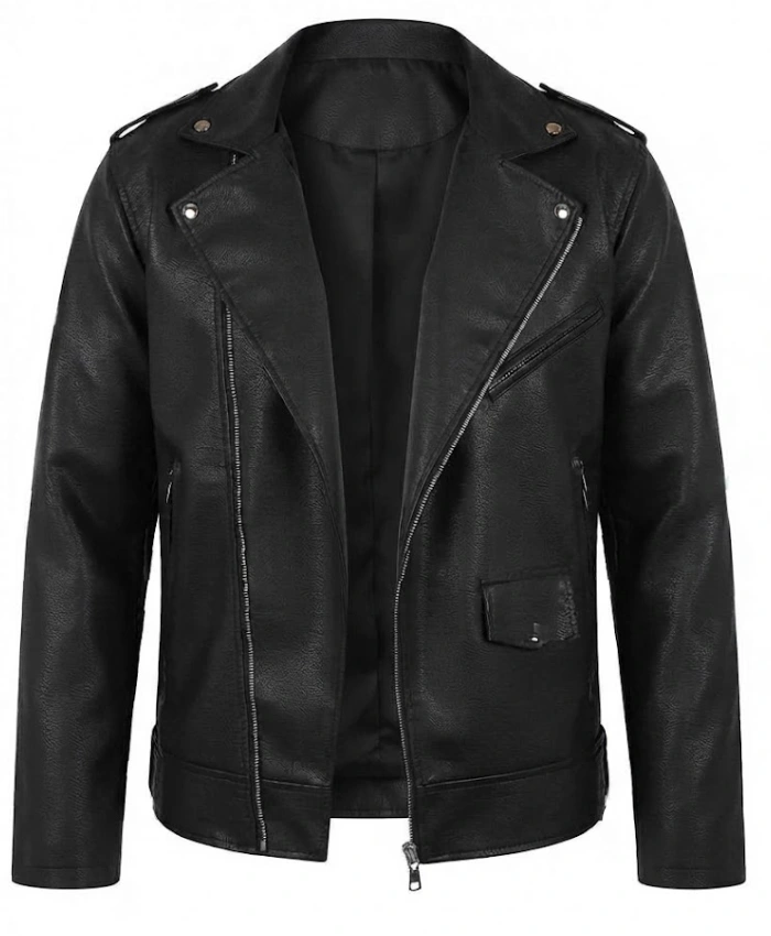 John Travolta Grease T Birds Black Leather Jacket Sale