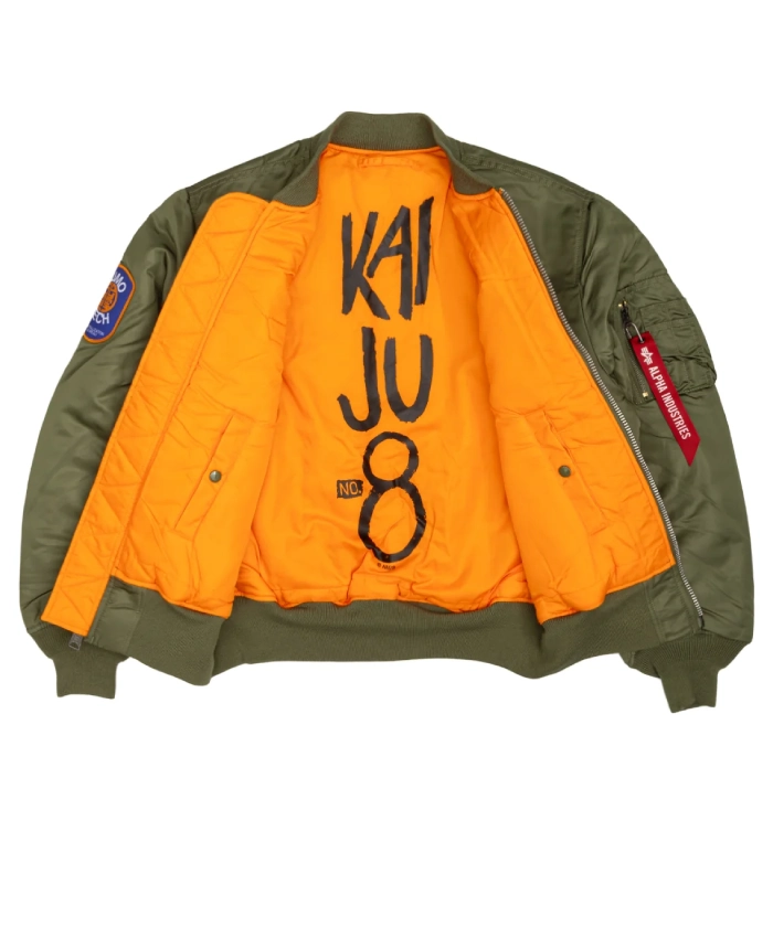 Kaiju No 8 Army Green Green Bomber Jacket