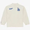 Los Angeles Dodgers Cream Retro Root Coaches Full Snap Jacket