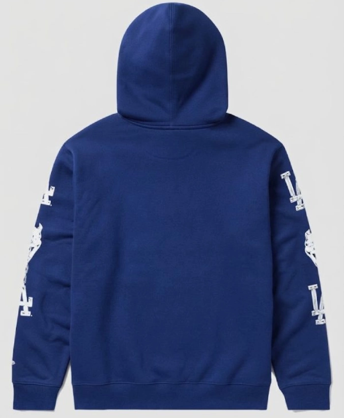 Los Angeles Dodgers Masks Blue Pullover Printed Hoodie