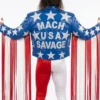 Macho Man Inspired Fringe Patriotic Custom Wrestling Cosplay Jacket