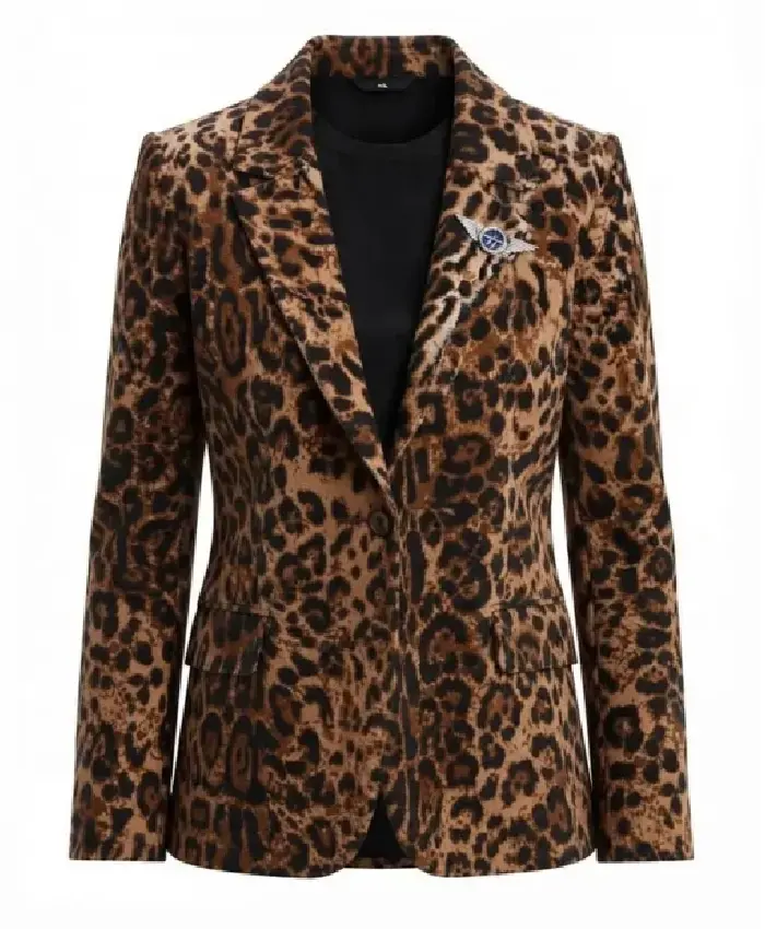 Nobody Wants This Kristen Bell Leopard Print Blazer
