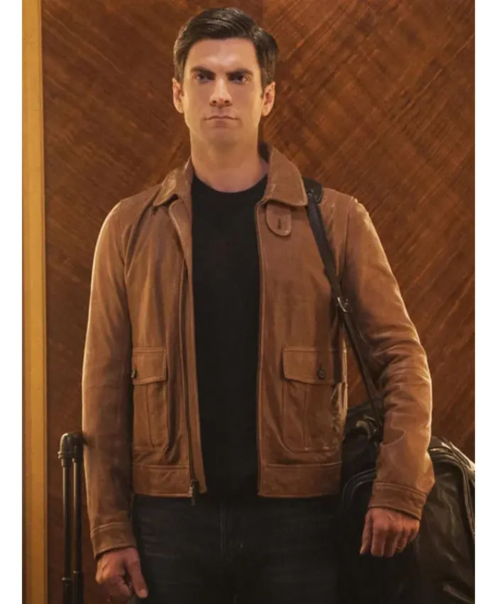 American Horror Story S05 Edward Mordrake Brown Jacket