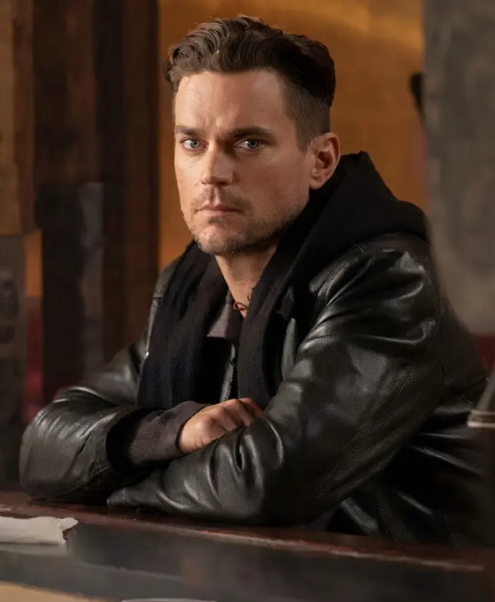 American Horror Story Matt Bomer Black Leather Jacket - Image 2