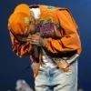 Chris Brown 35th Night R&B Tour Orange Graphic Jacket