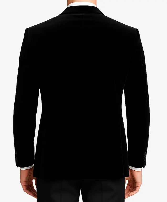 Men's Premium Black Velvet Tuxedo with Peak Lapel