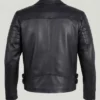 Women Biker Style Black Leather Jacket