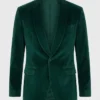 Men's Shawl Lapel Premium Velvet Tuxedo Blazer