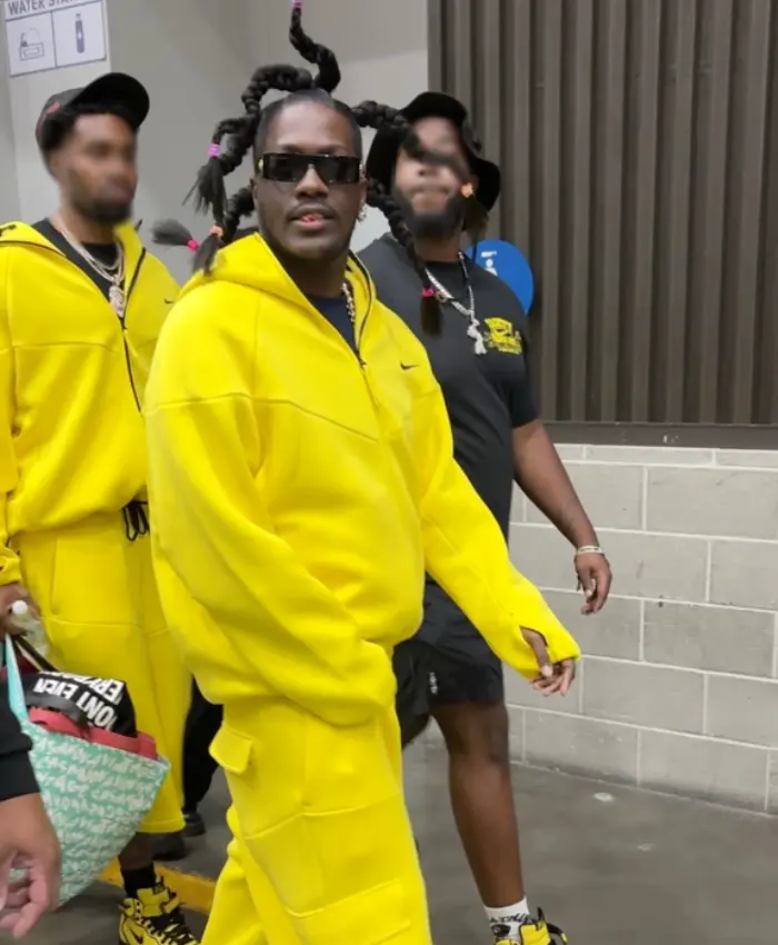 Concrete boys x Nike Yellow Tech Hoodie