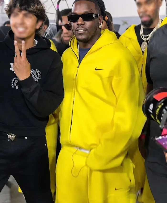 Concrete boys x Nike Yellow Tech Hoodie