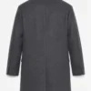Armando Men's Grey Mid Length Wool Overcoat
