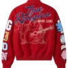 True Religion Embroidered Varsity Girlfriend Jacket