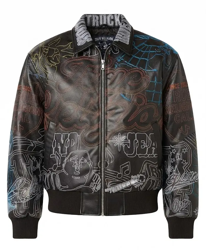 True Religion Trophy Retro Bomber Jacket