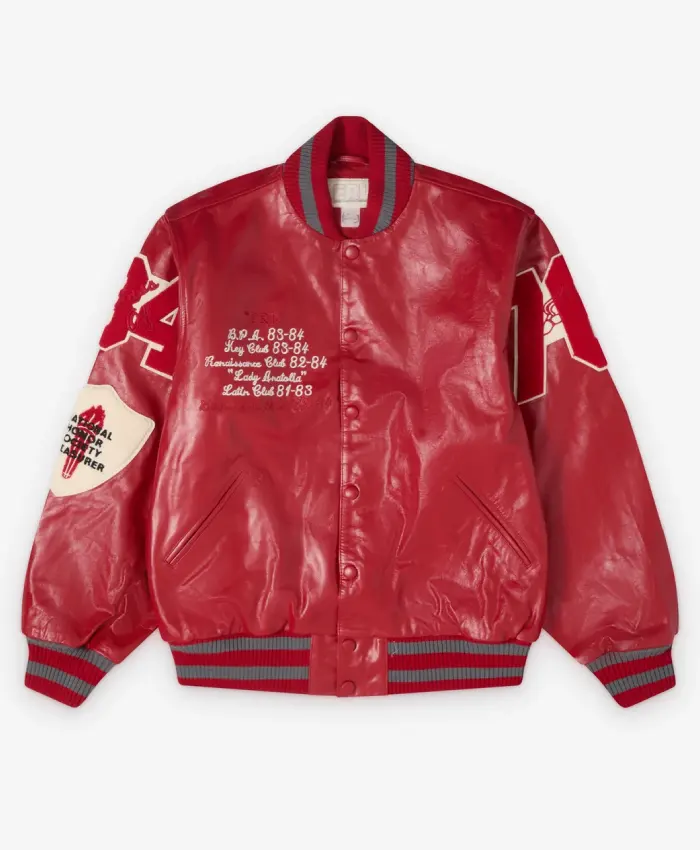 ERL Leather Varsity Jacket