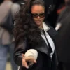 Paris FW Rihanna Leather Jacket